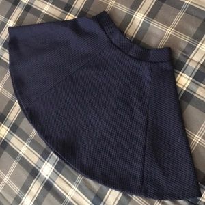 Navy blue mini skirt. XS. Gently used